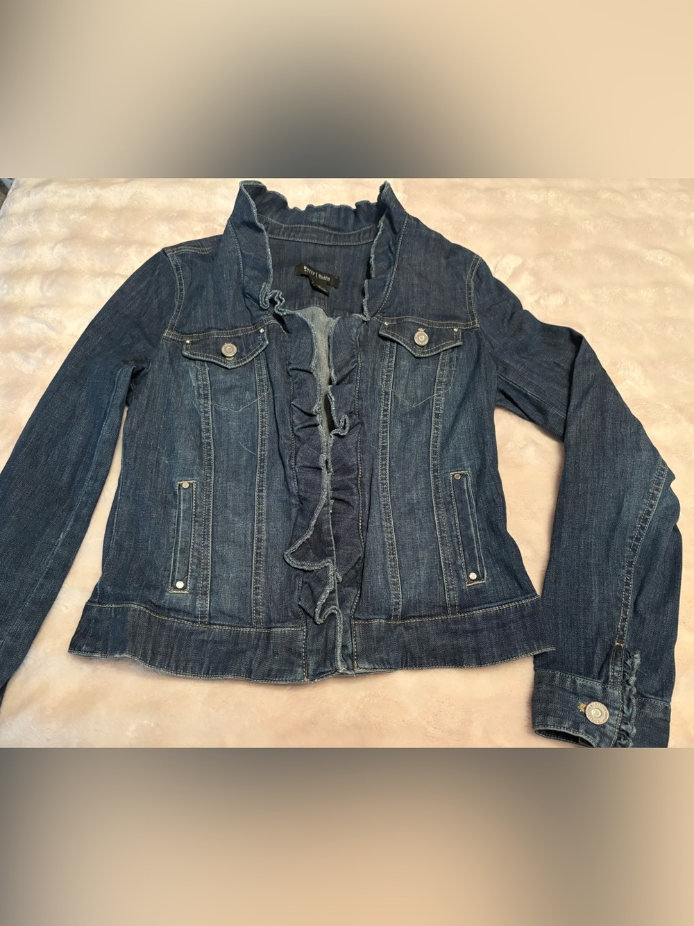 Classic Blue Denim Jacket - Women's 
Black house white market.  Size 2.